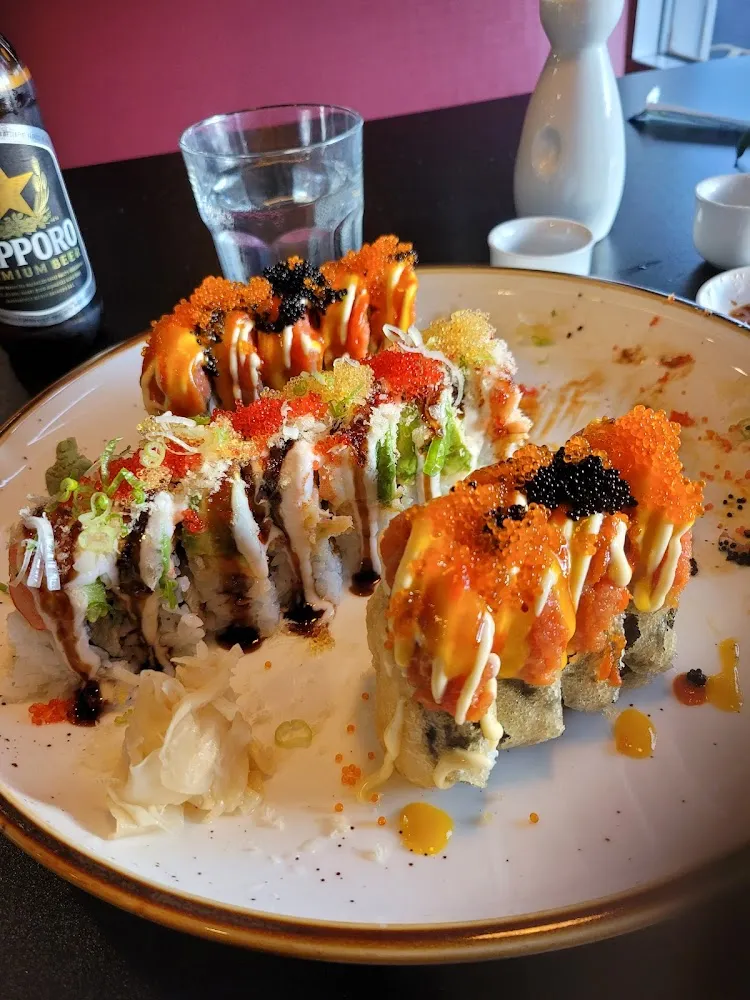 Sumo and Carnation Sushi Rolls